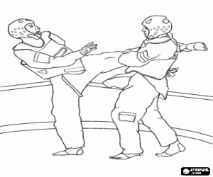 Тэквандо. раскраски Тэквандо. раскраски